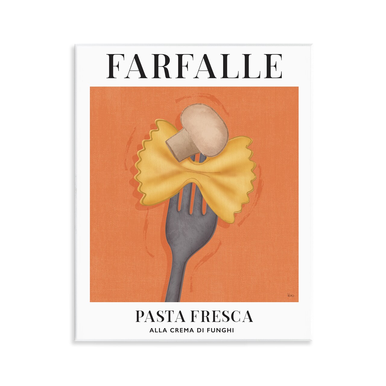 Stupell Industries Vintage Farfalle on Fork Wall Plaque By Veronique Charron